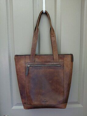 Soft Leather Shoulder/Tote Bag By Wild West of Los Angeles